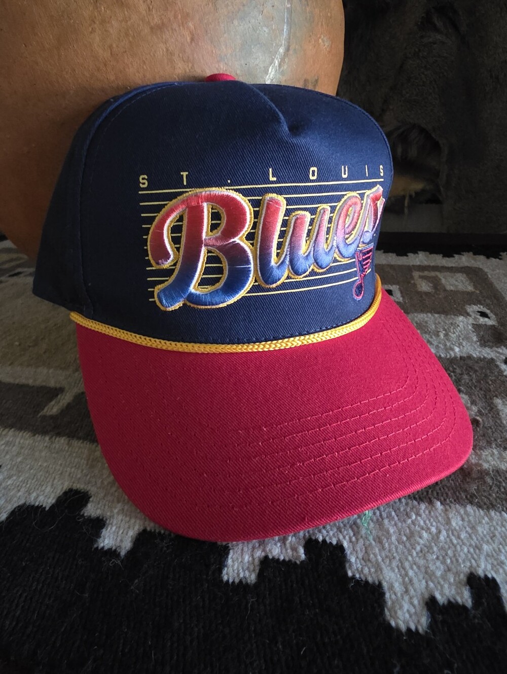 St. Louis Blues Ticketmaster Melonwear NHL Red/Blue Snapback Hat Cap